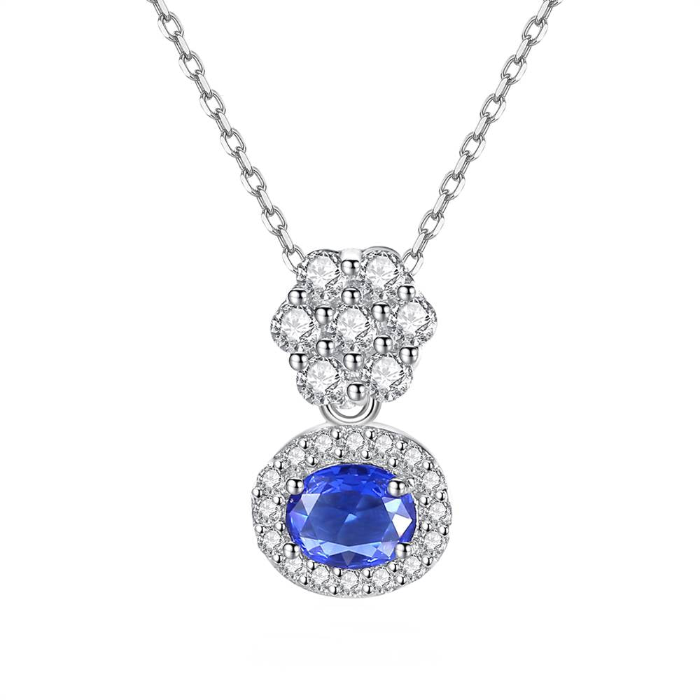 Colier din Argint Selma Sapphire