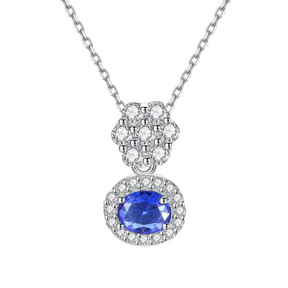 Colier din Argint Selma Sapphire