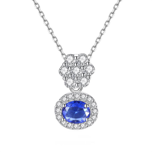 Colier din Argint Selma Sapphire