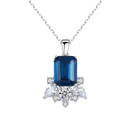 Colier din Argint Zora Sapphire
