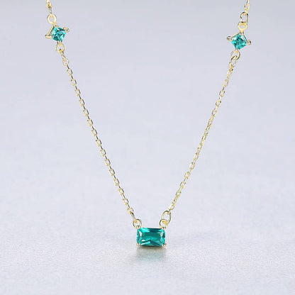 Colier din Argint Elara Emerald