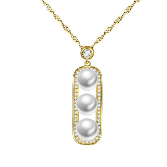 Colier din Argint Evie Pearls