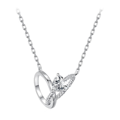 Colier din Argint Diamond Rings