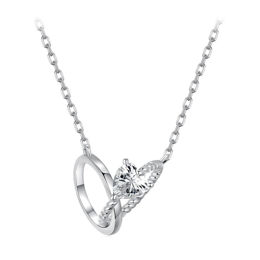 Colier din Argint Diamond Rings