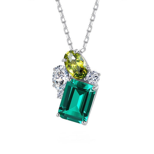 Colier din Argint Lyra Emerald