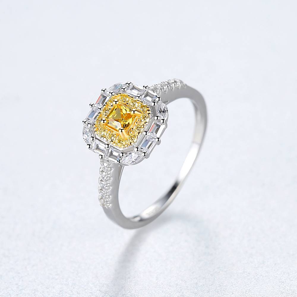 Inel din Argint Joyful Citrine