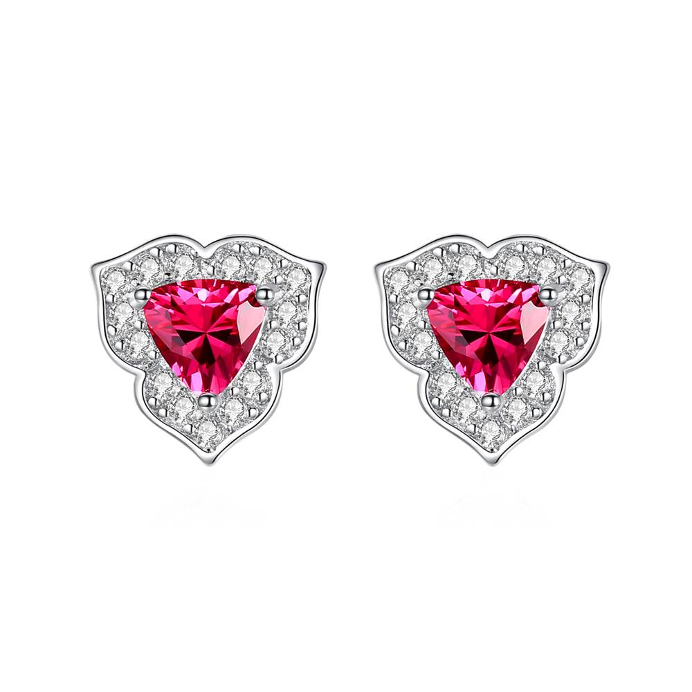 Cercei din Argint Esmira Ruby