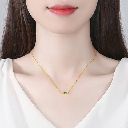 Colier din Argint Serena Emerald