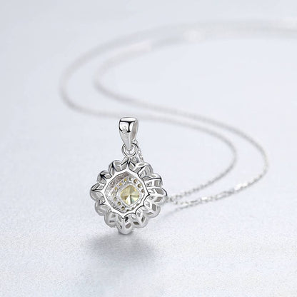 Colier din Argint Delicate Citrine