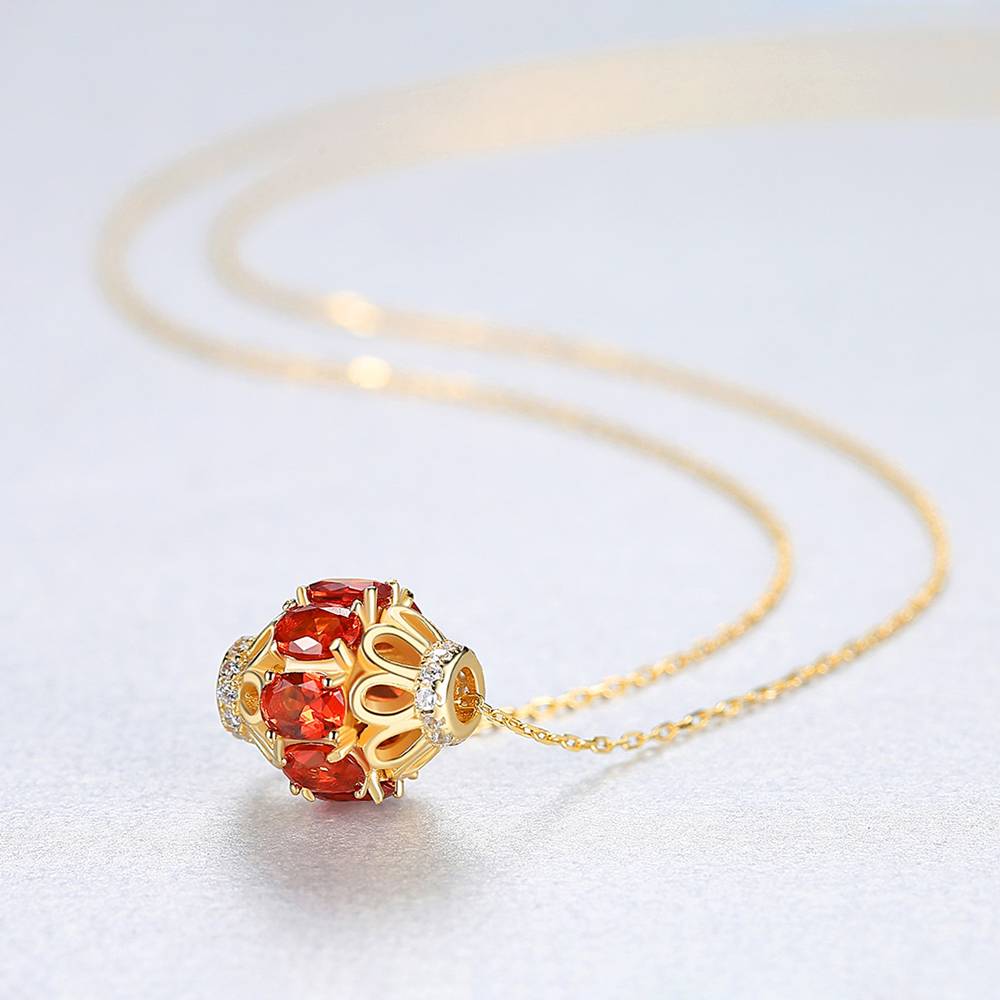 Colier din Argint Earth Ruby