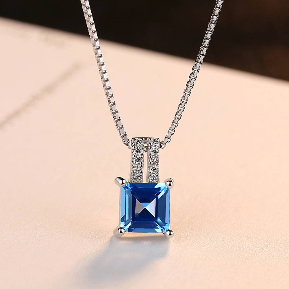 Colier din Argint Amoria Topaz