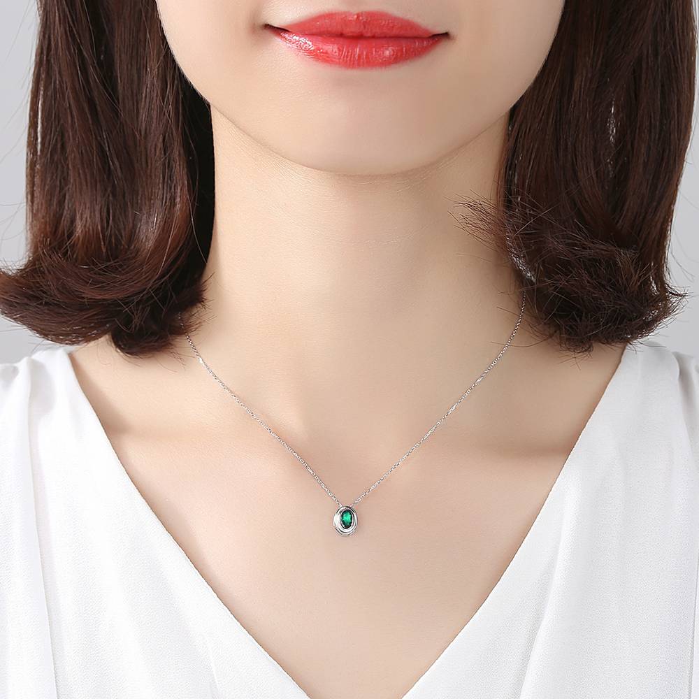 Colier din Argint Nerina Emerald