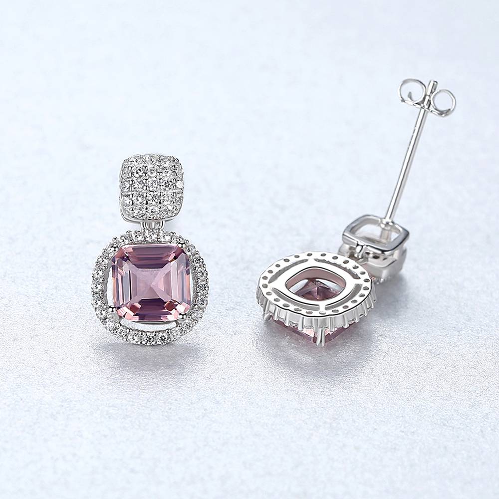 Cercei din Argint Zeny Morganite