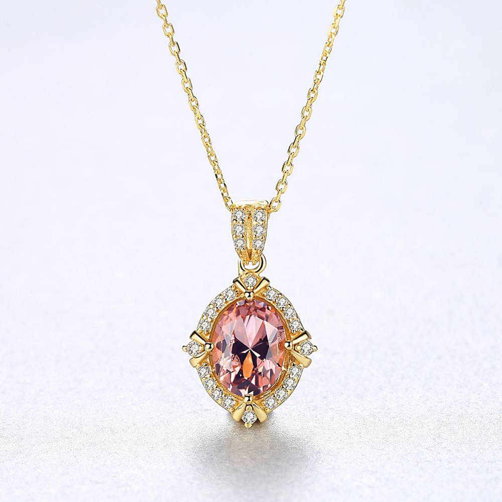 Colier din Argint Lysandra Morganite