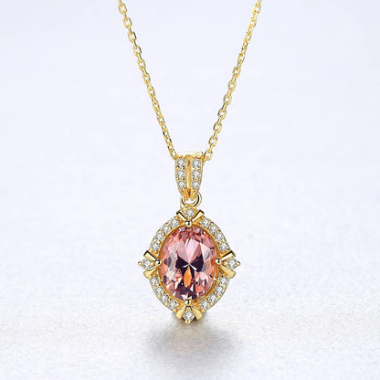 Colier din Argint Lysandra Morganite