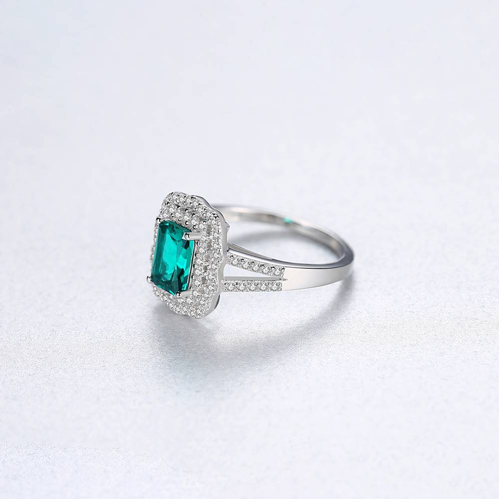 Inel din Argint Diamond Emerald