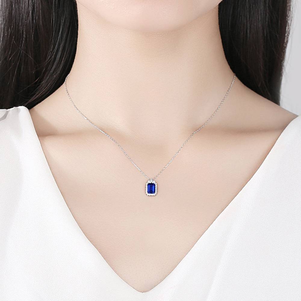 Colier din Argint Elif Sapphire