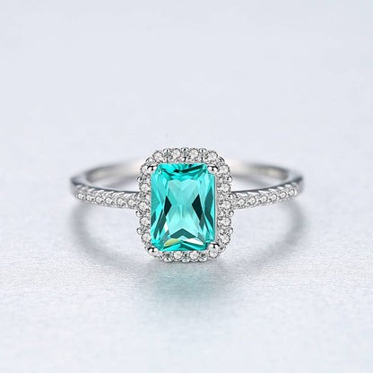 Inel din Argint Vivian Emerald