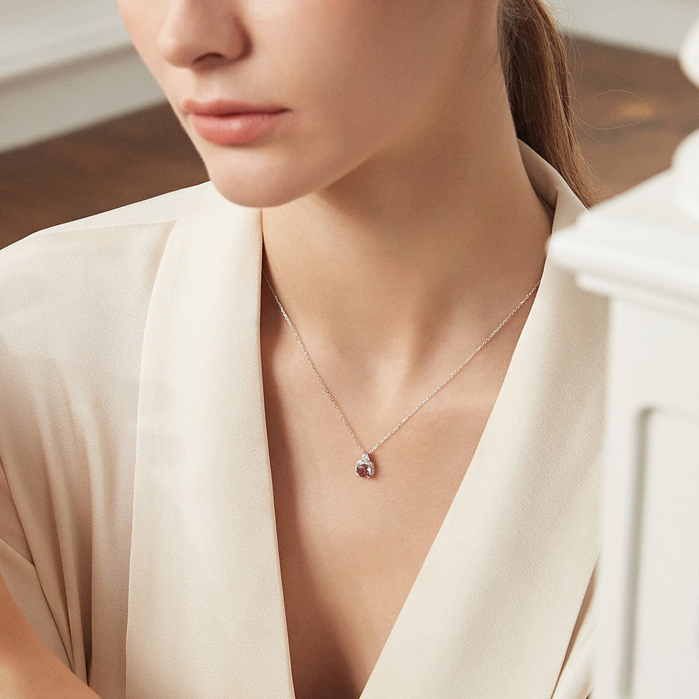 Colier din Argint Defne Morganite