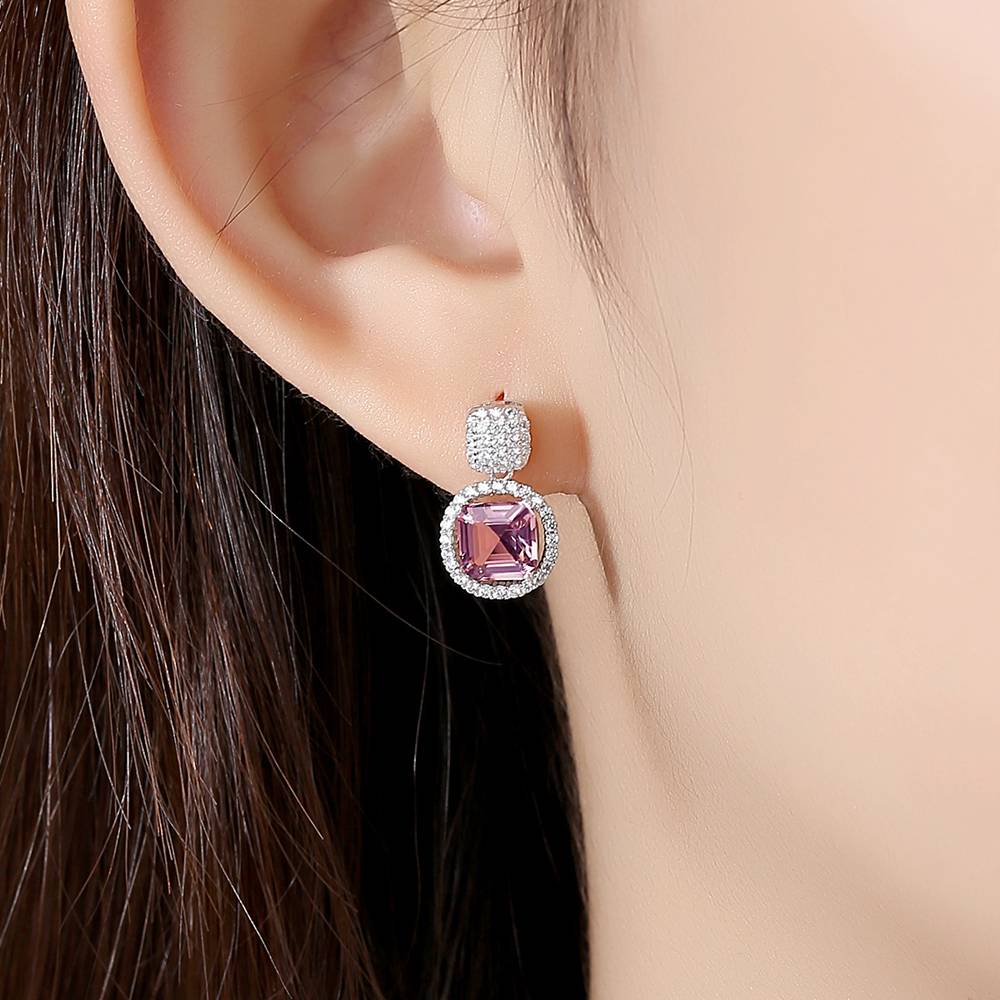 Cercei din Argint Zeny Morganite
