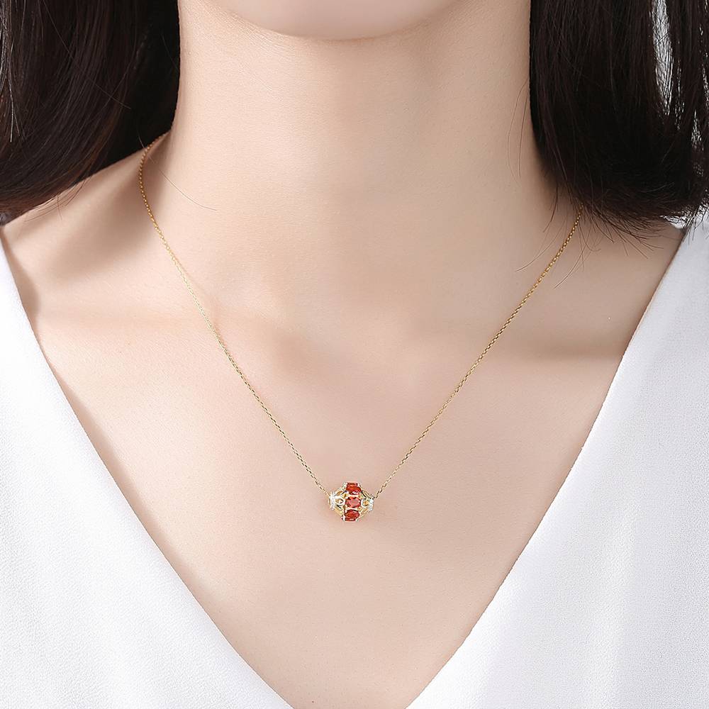 Colier din Argint Earth Ruby