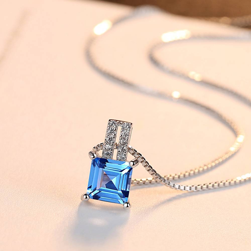 Colier din Argint Amoria Topaz