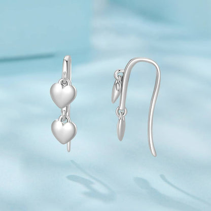 Cercei din Argint Hearts Hook Silver
