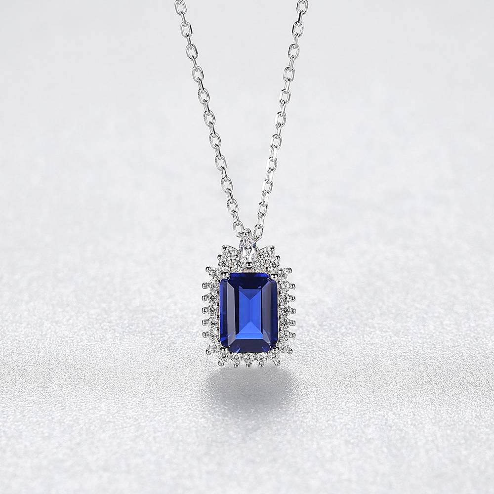 Colier din Argint Elif Sapphire
