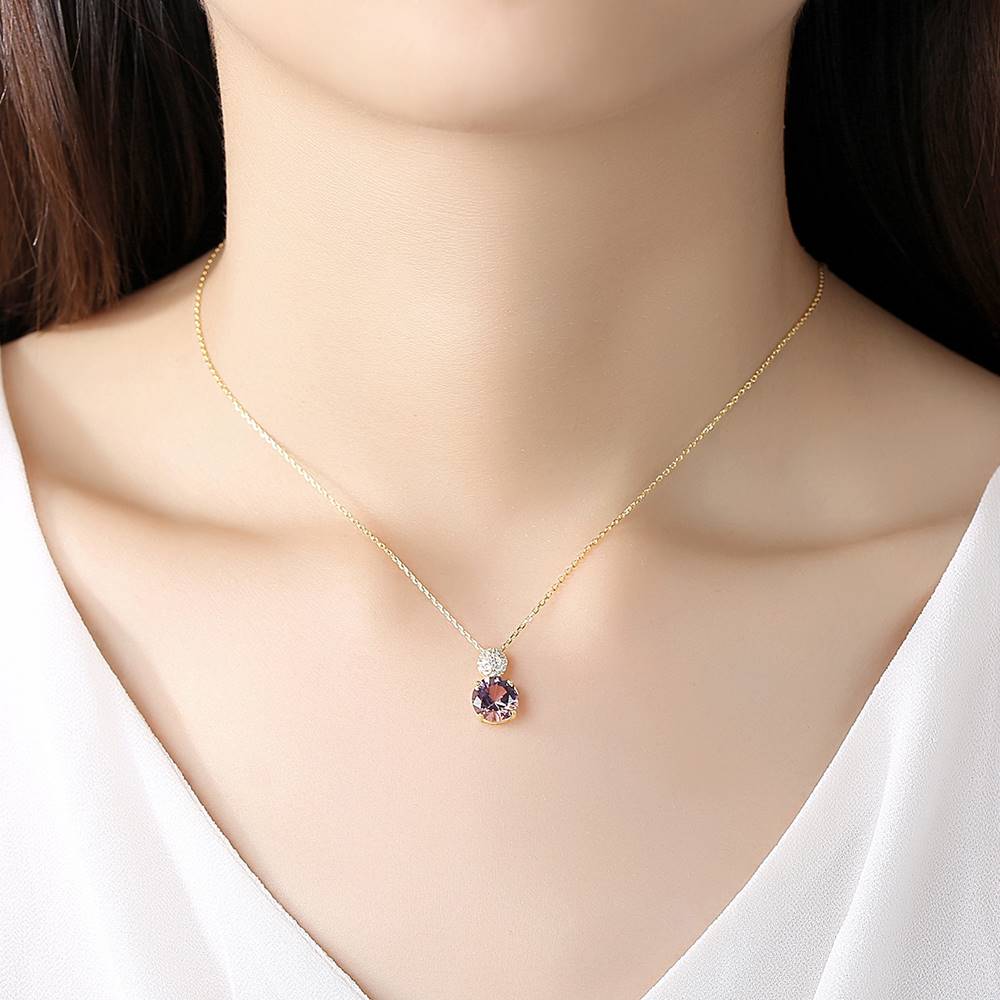 Colier din Argint Pure Amethyst