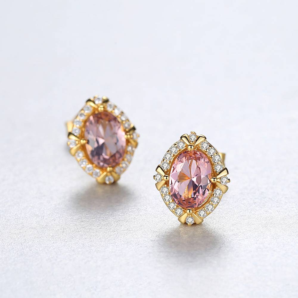 Cercei din Argint Novis Morganite