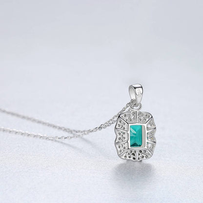 Colier din Argint Miraya Emerald