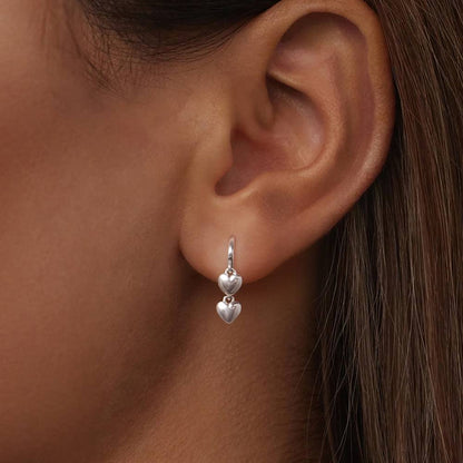 Cercei din Argint Hearts Hook Silver