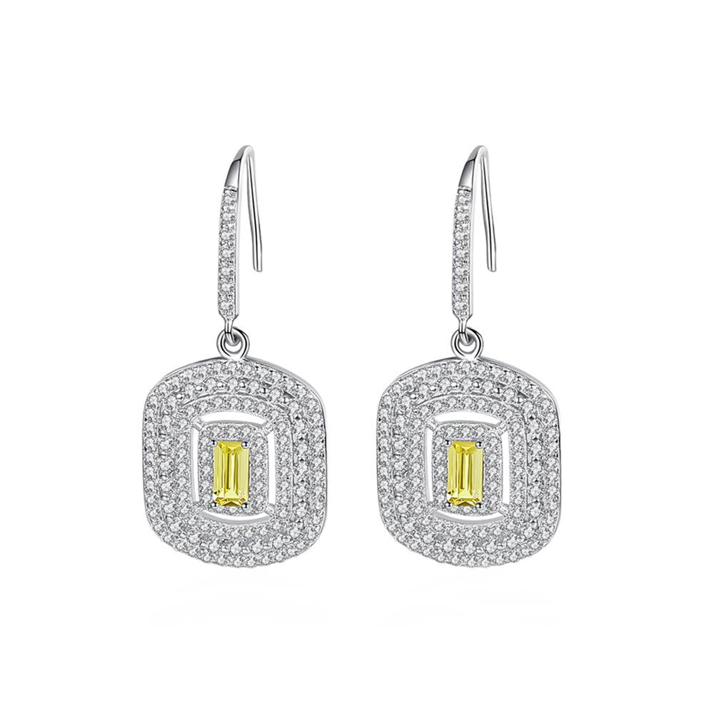 Cercei din Argint Lunaris Citrine