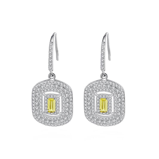 Cercei din Argint Lunaris Citrine