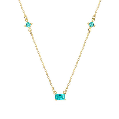 Colier din Argint Elara Emerald