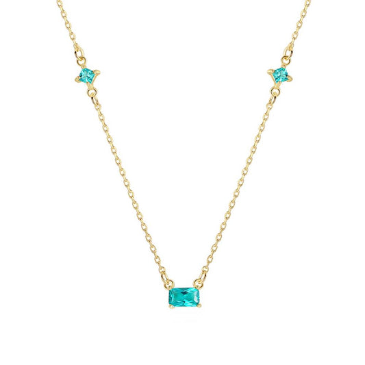 Colier din Argint Elara Emerald