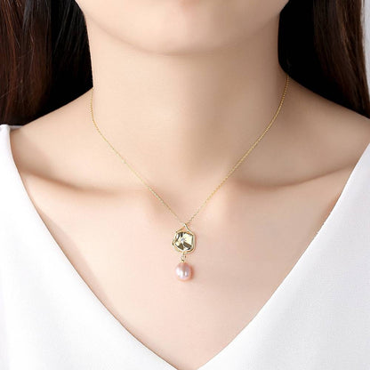 Colier din Argint Drawing Pearl