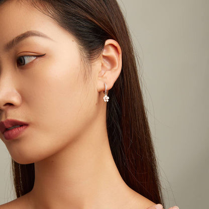 Cercei din Argint Coloured Flower