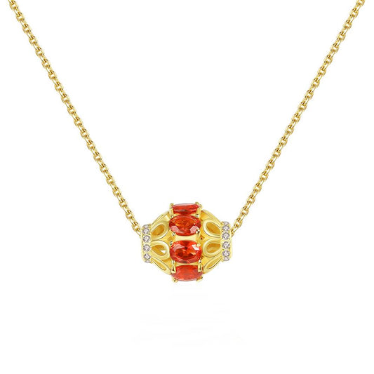 Colier din Argint Earth Ruby