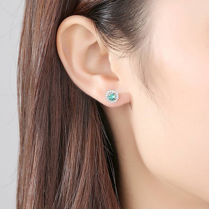 Cercei din Argint Avalis Emerald