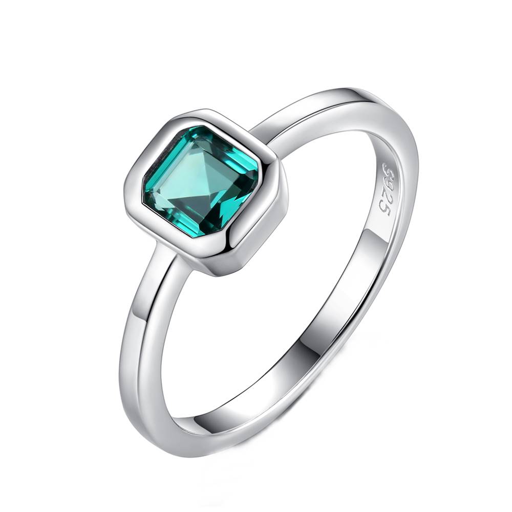 Inel din Argint Celeste Emerald