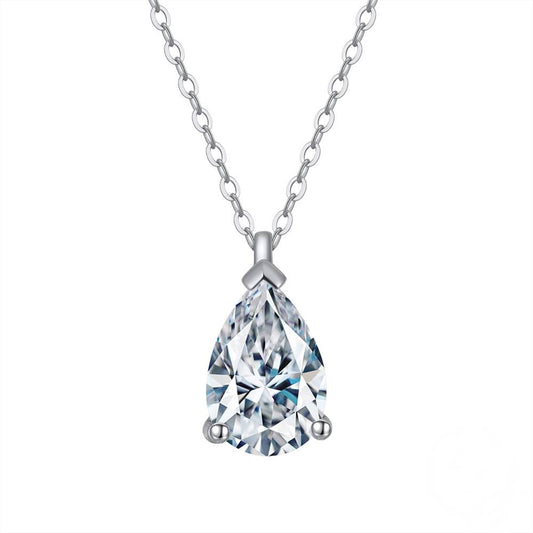 Colier din Argint Diamond Teardrop