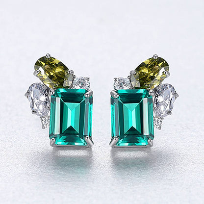 Cercei din Argint Frozen Emerald