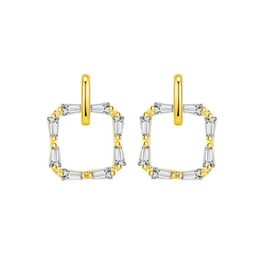 Cercei din Argint Marquise Gold Diamonds