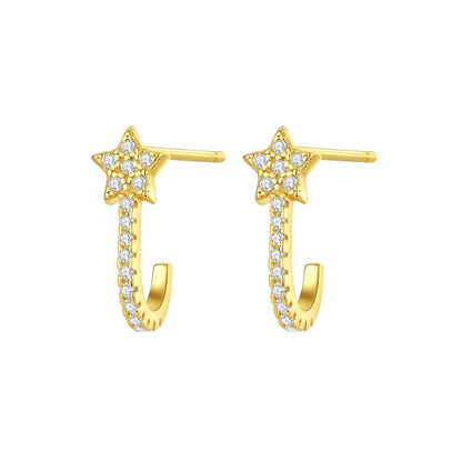 Cercei din Argint Diamond Star