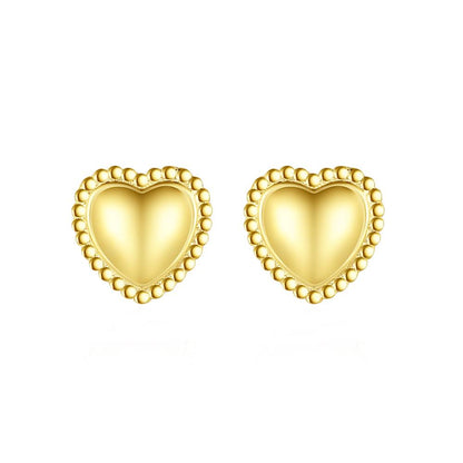 Cercei din Argint Golden Love