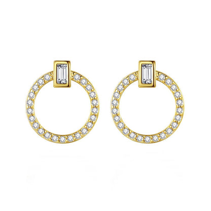 Cercei din Argint Round Iredescent