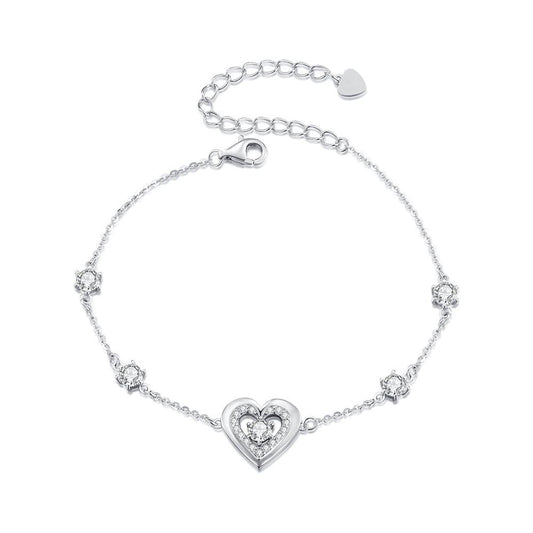 Bratara din Argint Heart and Diamonds