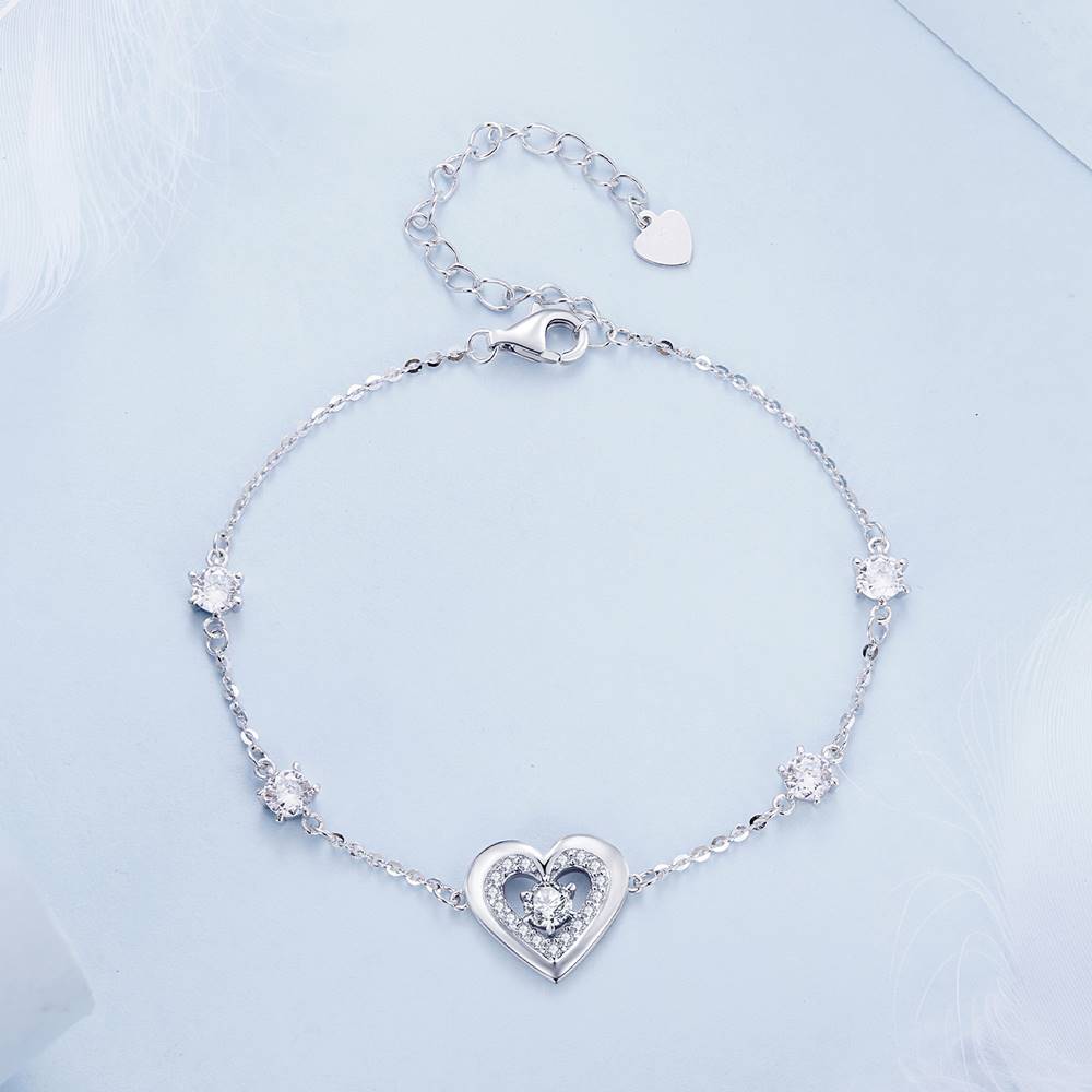 Bratara din Argint Heart and Diamonds