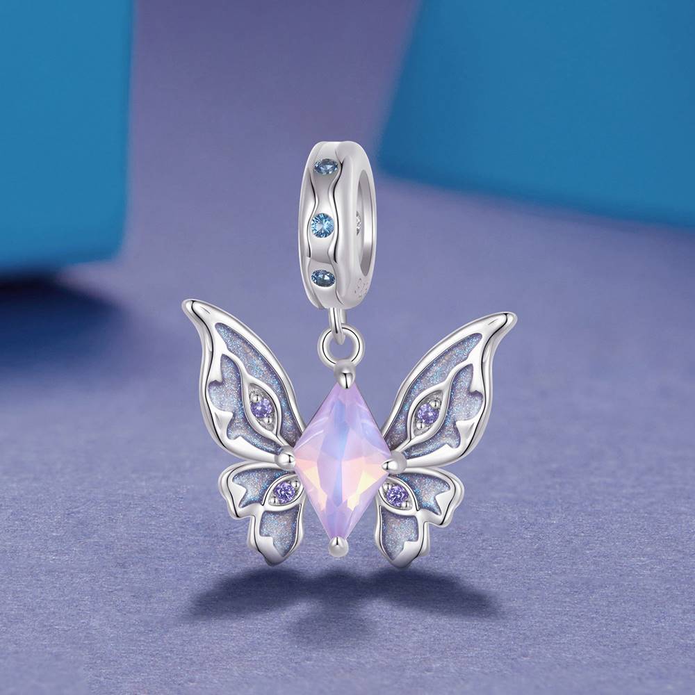 Talisman din Argint Spark Butterfly